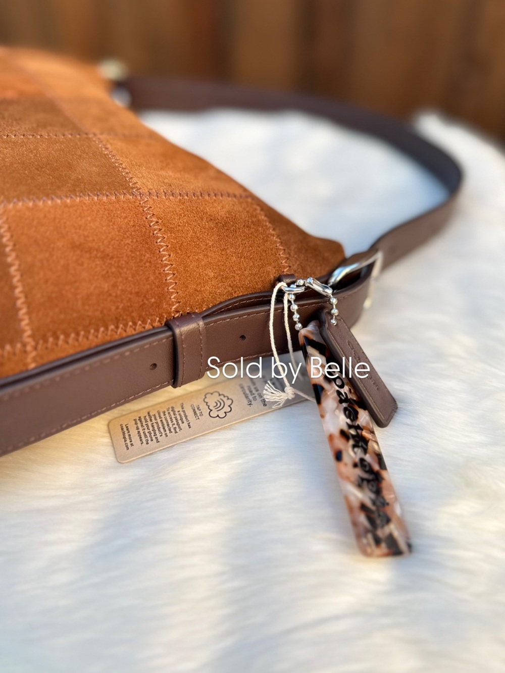 NWT Coachtopia Alter Ego Checkerboard Slouchy Shoulder Bag - Picture 3 of 5